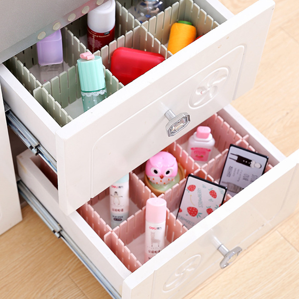 8 Peças de Divisórias Ajustáve - Sock Organizer Tray avaliação e preço