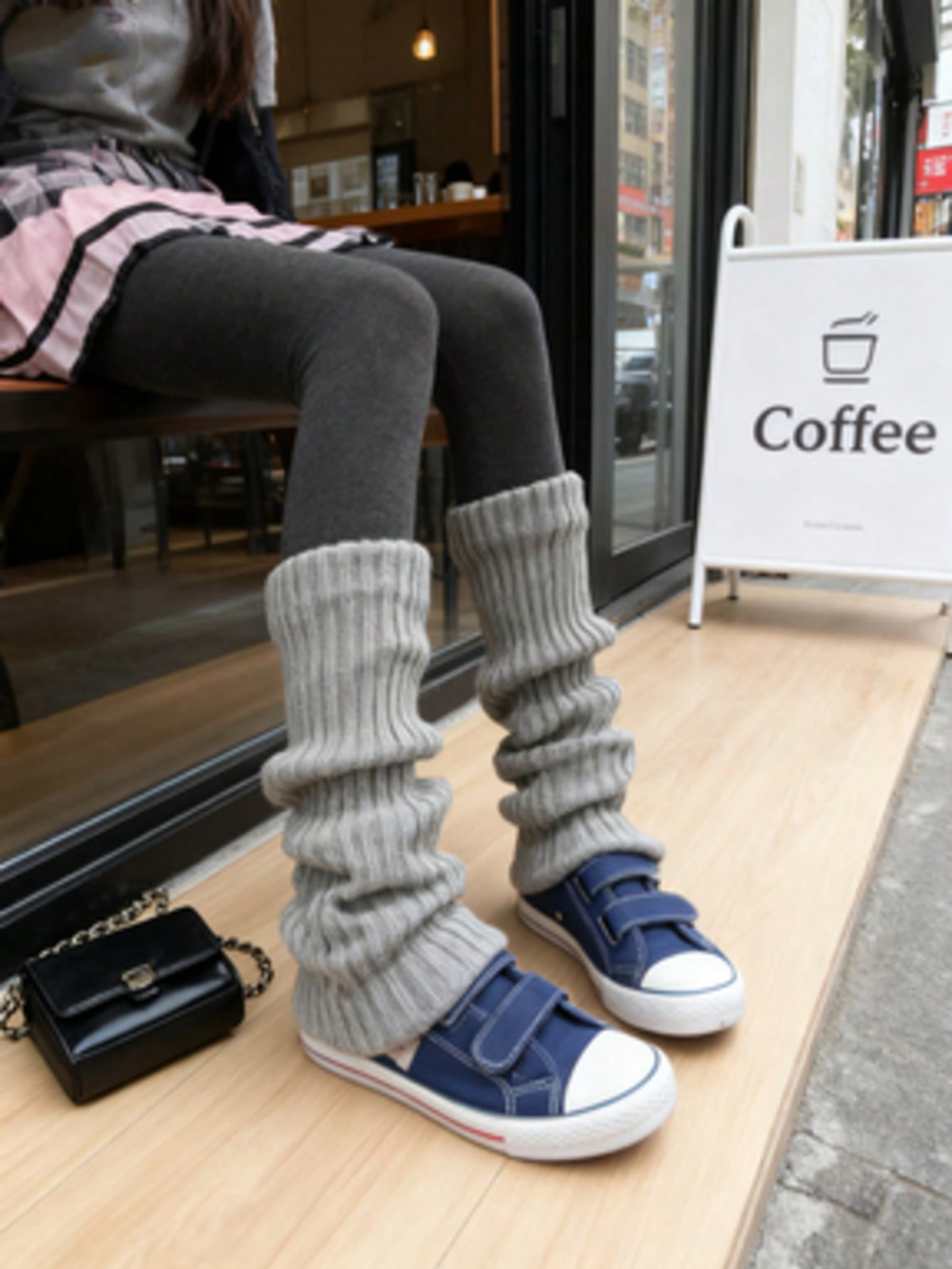 2 pares de polainas femininas  - Boot Sock Slouchy avaliação e preço