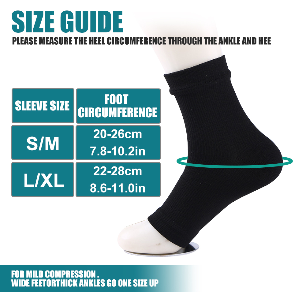 1 par de meias de neuropatia,  - Ankle Brace Sock avaliação e preço