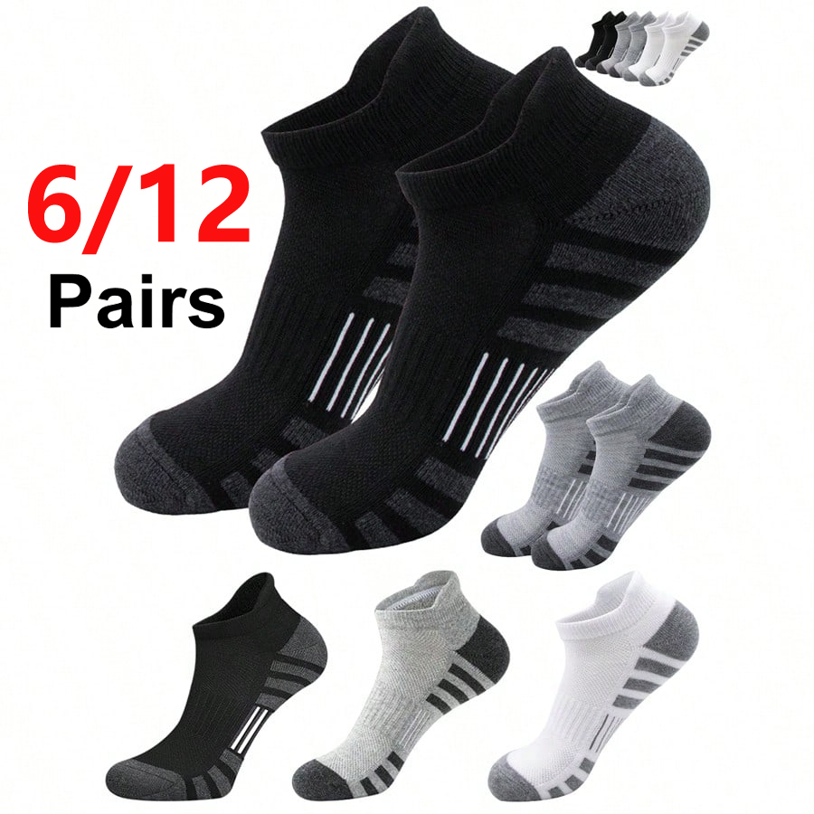 6/24 Pares de Meias Esportivas - Ankle Sock Low Cut avaliação e preço