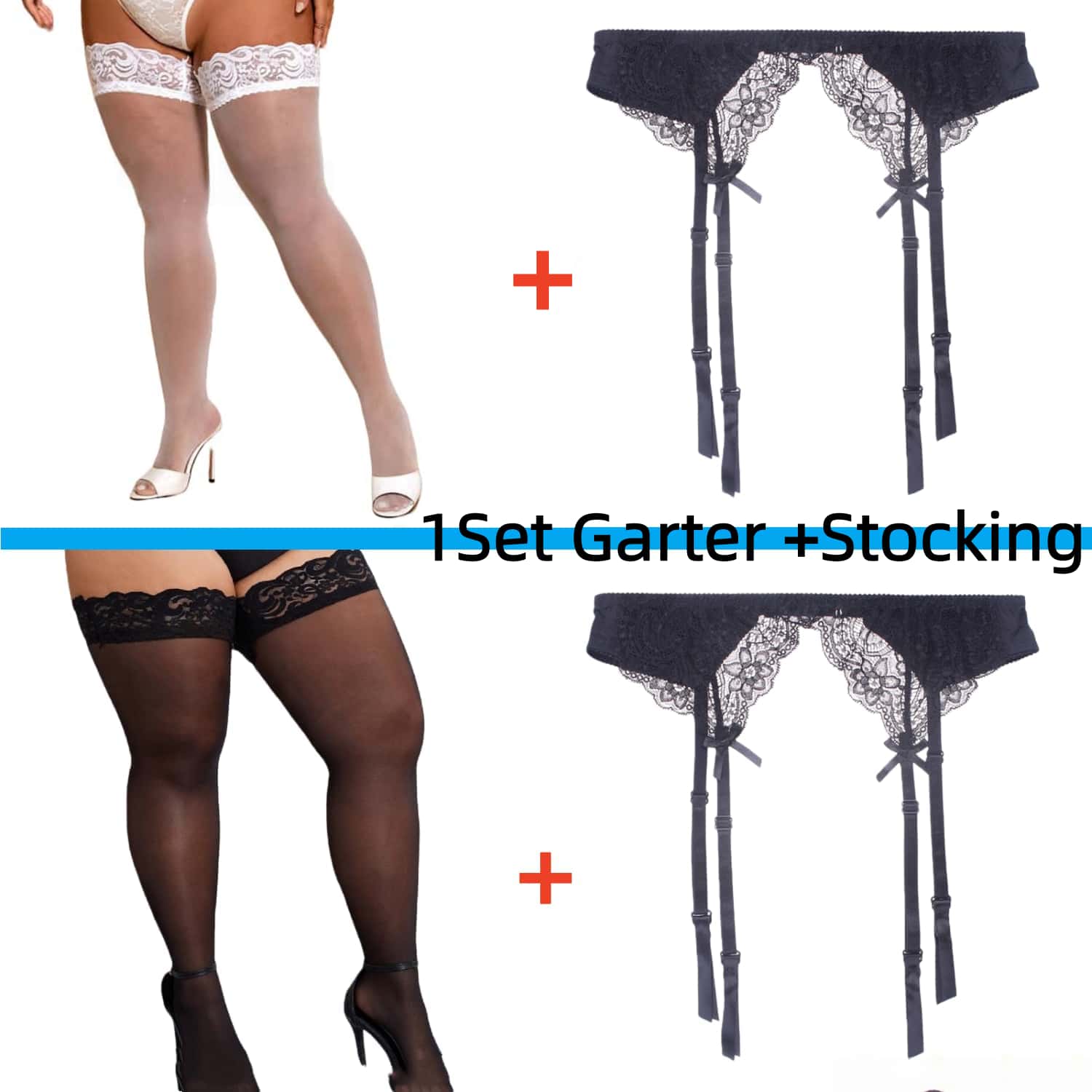 Conjunto de 2 peças de meias d - Tights Pantyhose Sheer avaliação e preço