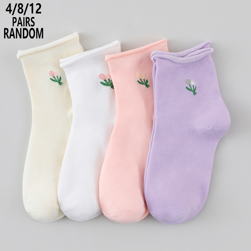 Pacotes de 4/8/12 Meias Florai - Cotton Crew Sock Pack avaliação e preço