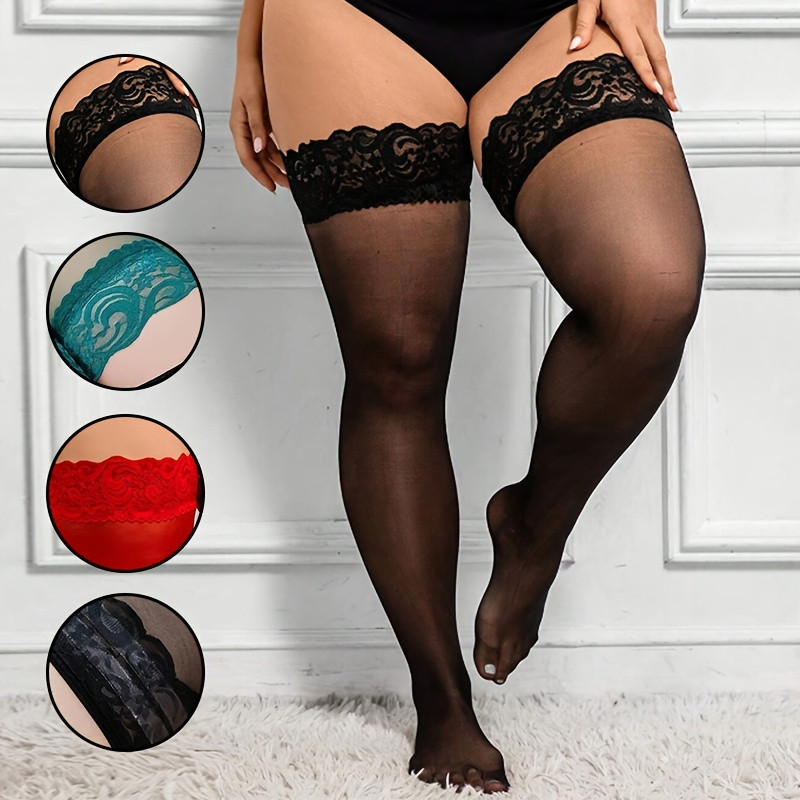 Meias Altas Plus Size para Mul - Thigh High Sock Stay Up avaliação e preço