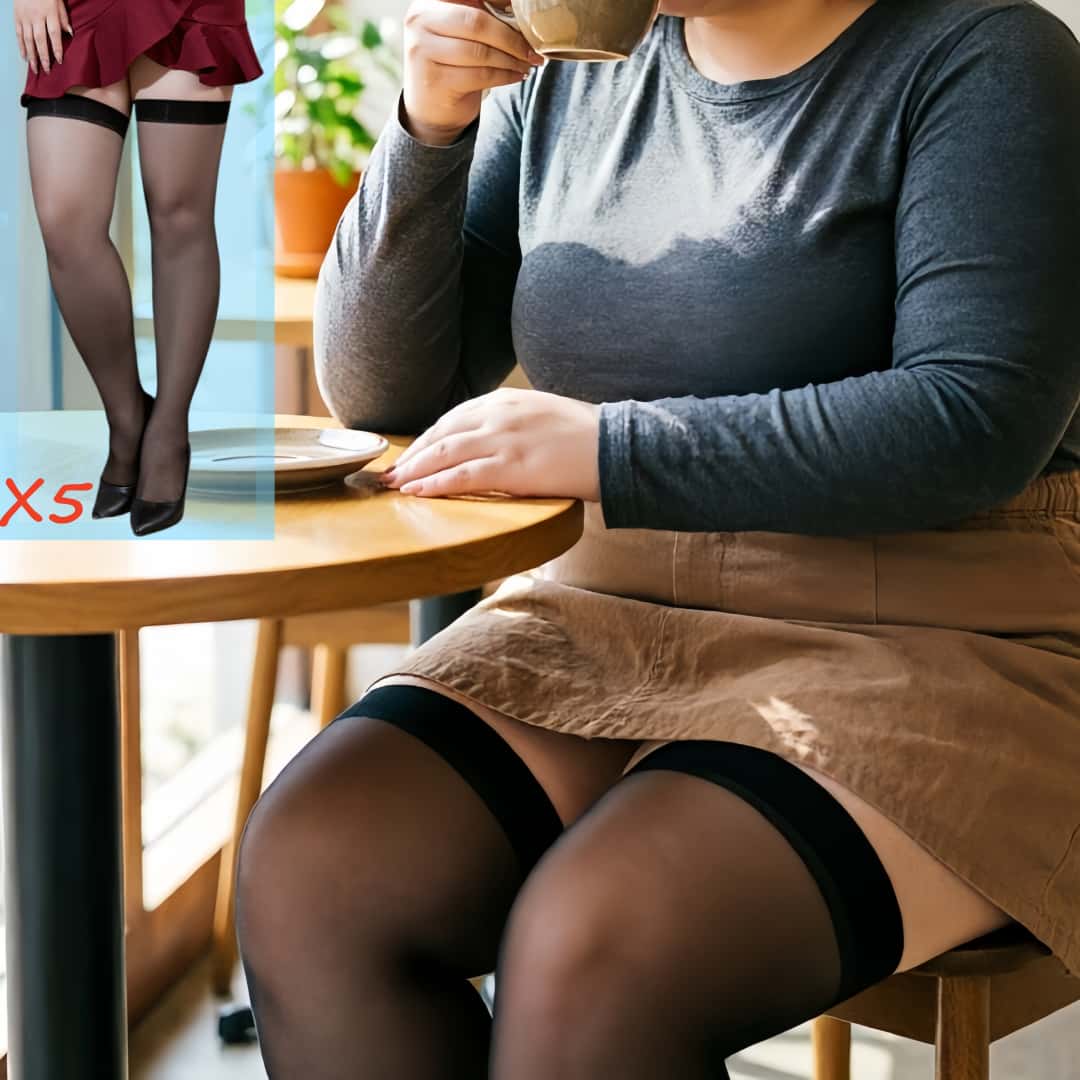 5 Pares de Meias Altas de Rend - Thigh High Sock Stay Up avaliação e preço